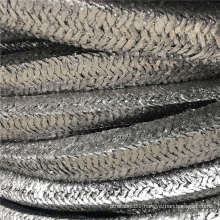 Graphite braided gland packing seal for pump and valve